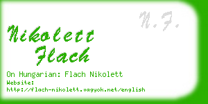 nikolett flach business card